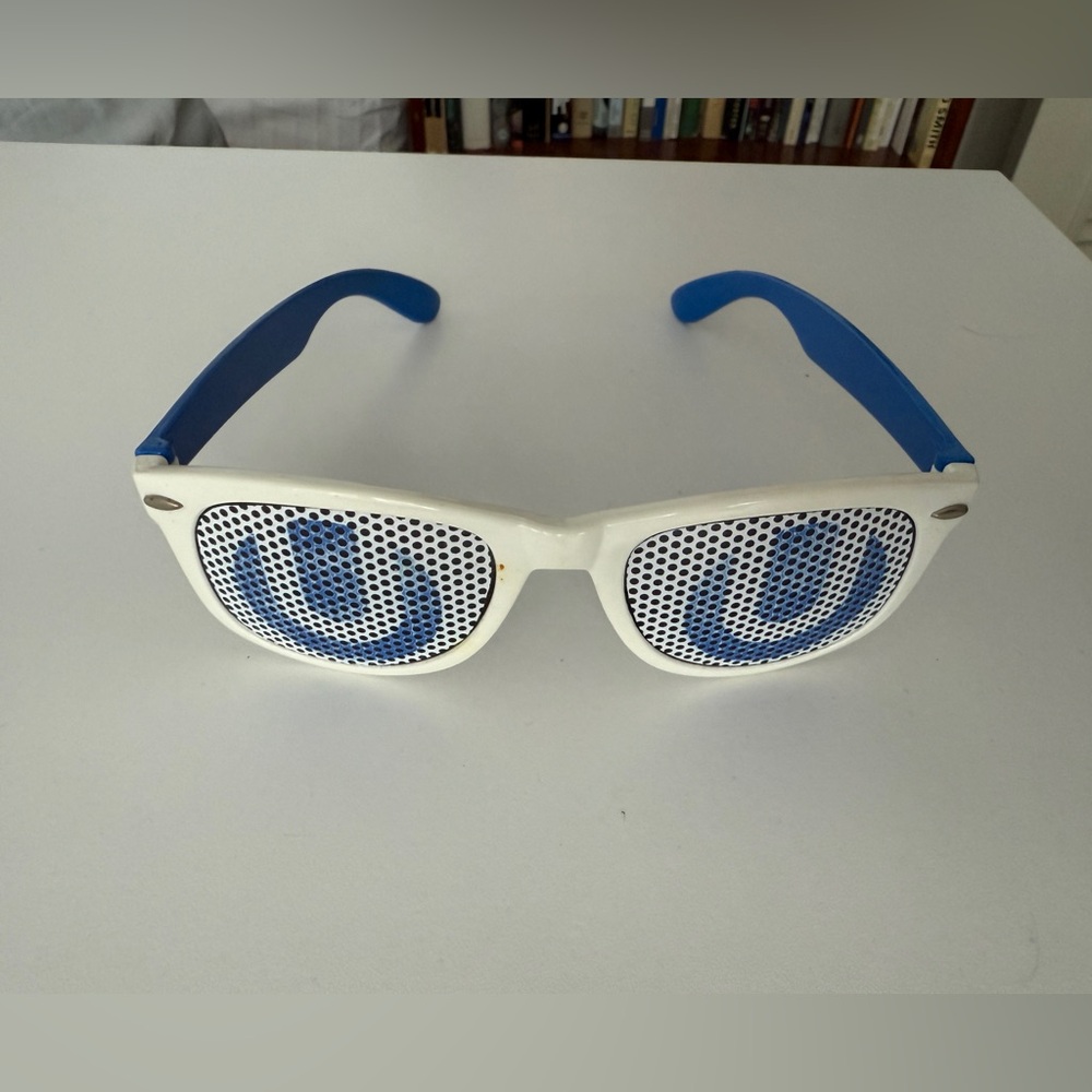 White and Blue Music Festival Sunglasses